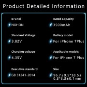 NOHON Battery For iPhone 6 6S 7 7Plus 8 8Plus  SE SE2 SE3 5S 5C Mobile Phone Batteries