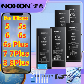 NOHON Original Battery For iPhone5 5S 6 6S 6sPlus 6Plus 7 7Plus 8 8Plus Standard capacity Replacement Mobile Bateria Free tools