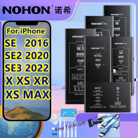 NOHON Original Battery For iPhone SE SE2 SE3 X XR XS XSM High Capacity Replacement Mobile Bateria Free tools